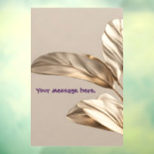 Autocollant Pour Fenêtre Feuille d'or élégante (Feuille 3)