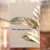 Autocollant Pour Fenêtre Feuille d'or élégante (Feuille 2)