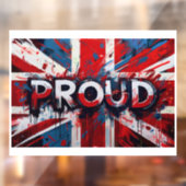 Autocollant Pour Fenêtre Fier d'être britannique (Feuille 2)