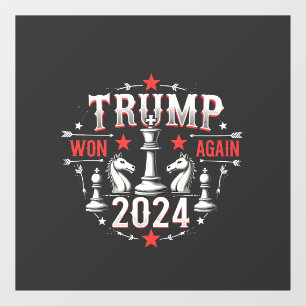 Autocollant Pour Fenêtre Fière Maga Trump a gagné encore Jour d'inauguratio