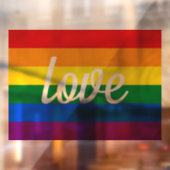 Autocollant Pour Fenêtre Fierté arc-en-ciel (Feuille 2)