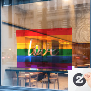 Autocollant Pour Fenêtre Fierté arc-en-ciel