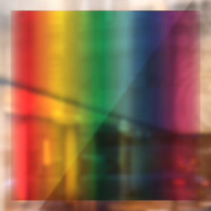 Autocollant Pour Fenêtre Fierté arc-en-ciel couleurs motif drapeau gay