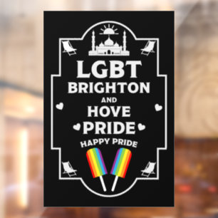 Autocollant Pour Fenêtre Fierté de Brighton et Hove
