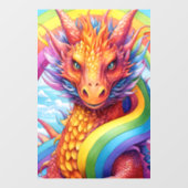 Autocollant Pour Fenêtre Fierté de dragon (Feuille)