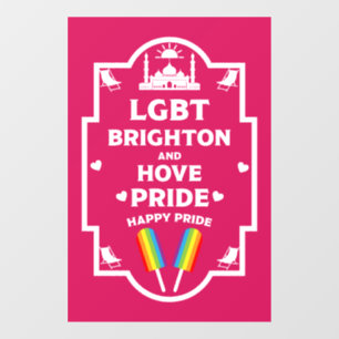 Autocollant Pour Fenêtre Fierté gay de Brighton