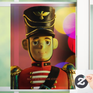 Autocollant Pour Fenêtre figurine de soldat de jouets de Noël SlipperyJoe g