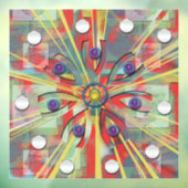 Autocollant Pour Fenêtre Fleur Abstraite (Feuille 3)