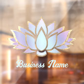 Autocollant Pour Fenêtre fleur de lotus bleu violet (Feuille 2)