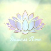 Autocollant Pour Fenêtre fleur de lotus bleu violet (Feuille 3)