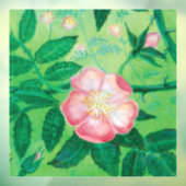 Autocollant Pour Fenêtre Fleur de Rosa Canina Rose sauvage (Feuille 3)