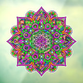 Autocollant Pour Fenêtre Fleur De Vie - Indien Mandala 1 (Feuille 3)