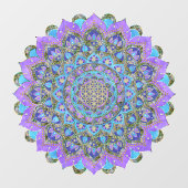 Autocollant Pour Fenêtre Fleur De Vie - Mandala India Style 2 (Feuille)
