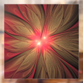 Autocollant Pour Fenêtre Fleur fractale de fansy rouge (Feuille 2)