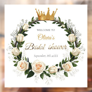 Autocollant Pour Fenêtre Fleurs Blanches et Bridal Shower de Gypsophile