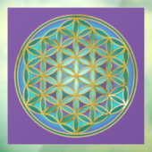 Autocollant Pour Fenêtre FLEURS DE VIE - Géométrie Sacrée Design 1 (Feuille 3)