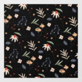 Autocollant Pour Fenêtre Fleurs d'eau simples 1 (Feuille)