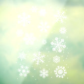 Autocollant Pour Fenêtre Flocon de neige (Feuille 3)