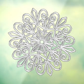 Autocollant Pour Fenêtre Flocon de neige 21 (Feuille 3)