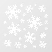 Autocollant Pour Fenêtre Flocon de neige blanc Neige hiver Noël (Feuille)
