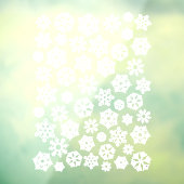 Autocollant Pour Fenêtre Flocon de neige | Blanc Noël 50 Flake de neige (Feuille 3)