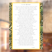 Autocollant Pour Fenêtre Floraison Celtique (Feuille 2)