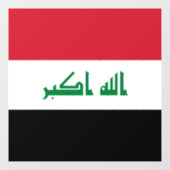 Autocollant Pour Fenêtre Flot d'Iraq (Feuille)