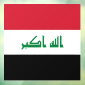 Autocollant Pour Fenêtre Flot d'Iraq (Feuille 3)