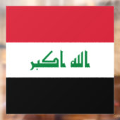 Autocollant Pour Fenêtre Flot d'Iraq (Feuille 2)