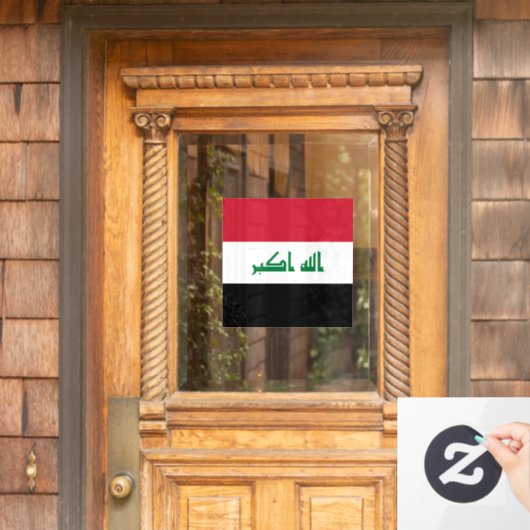 Autocollant Pour Fenêtre Flot d'Iraq (Porte d'accueil)