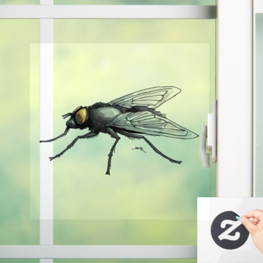 Autocollant Pour Fenêtre Fly Buddy petite vue à travers la fenêtre agrippan (Maison)