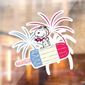 Autocollant Pour Fenêtre Flying Ace Snoopy on Ice Pop (Feuille 2)