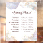 Autocollant Pour Fenêtre Formes d'aquarelle parties scintillant Heures d'ou (Feuille 2)