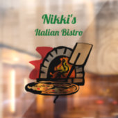 Autocollant Pour Fenêtre Four à pizza personnalisé (Feuille 2)