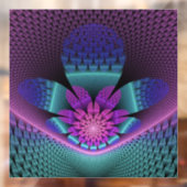 Autocollant Pour Fenêtre Fractal Imaginaire coloré à motif inhabituel (Feuille 2)