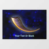 Autocollant Pour Fenêtre Fractal Shofar (Feuille)