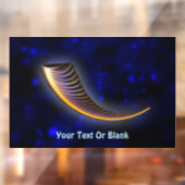 Autocollant Pour Fenêtre Fractal Shofar (Feuille 2)