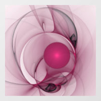 Fractale Balançant, Art Abstrait Moderne Rose de B