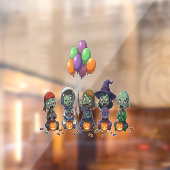 Autocollant Pour Fenêtre Fun Scary Undead Crew (Feuille 2)