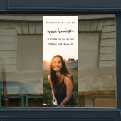 Autocollant Pour Fenêtre Funérailles modernes | Célébration de la vie Scrip