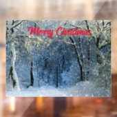 Autocollant Pour Fenêtre Galerie magique Forêt de Neige Soleil Merveilleuse (Feuille 2)