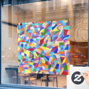 Autocollant Pour Fenêtre Galets sur une plage