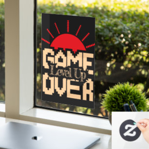 Autocollant Pour Fenêtre Game Over : Ressuscitez les anciens jeux, améliore