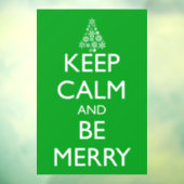 AUTOCOLLANT POUR FENÊTRE GARDEZ LE CALME ET JETEZ (Feuille 3)