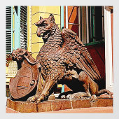 AUTOCOLLANT POUR FENÊTRE GARGOYLE (Feuille)