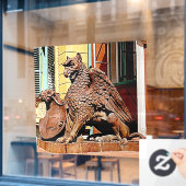 AUTOCOLLANT POUR FENÊTRE GARGOYLE (Fenêtre de café)