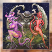 Autocollant Pour Fenêtre Gargoyle n Fenêtre Fae foncé Classer (Feuille 2)