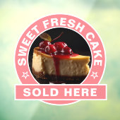 Autocollant Pour Fenêtre Gâteaux sucrés disponibles Boutique Clouage de fen (Feuille 3)