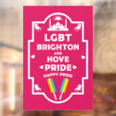 Autocollant Pour Fenêtre Gay pride Brighton (Feuille 2)