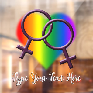 Autocollant Pour Fenêtre Gay pride Decal Personnalisé Arc-en-ciel Clouage